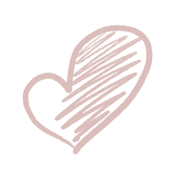 Hand drawn hearts, minimal hearts for planners. png