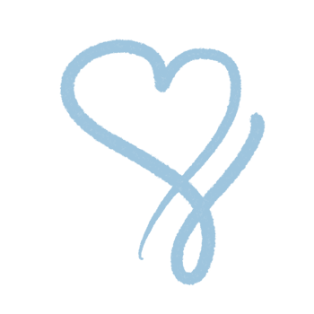 Hand drawn hearts, minimal hearts for planners. png