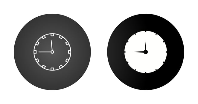 Wall Clock Vector Icon