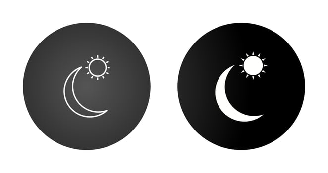 Sun and Planets Vector Icon