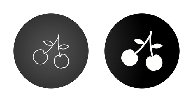Cherry Vector Icon