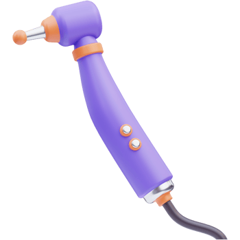 Dental drill 3D Illustration png