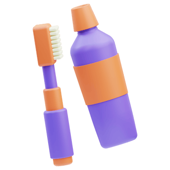 Dental tooth paste 3D Illustration png