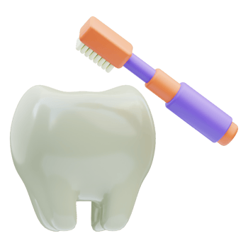 Dental tooth brush 3D Illustration png
