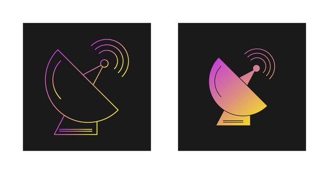 Satellite Dish Vector Icon