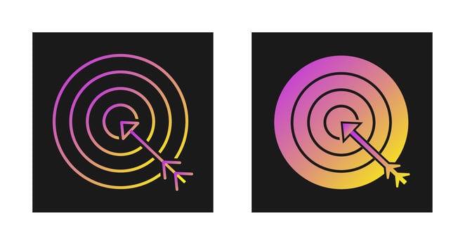 Economic Target Vector Icon