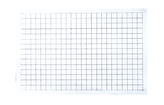 Blank graph paper isolated. Grid line paper png