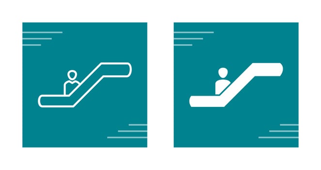 Escalator Vector Icon
