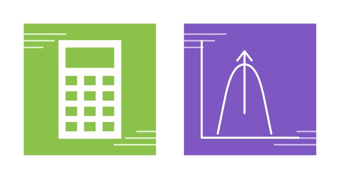 Bell Shaped Graph Vector Icon