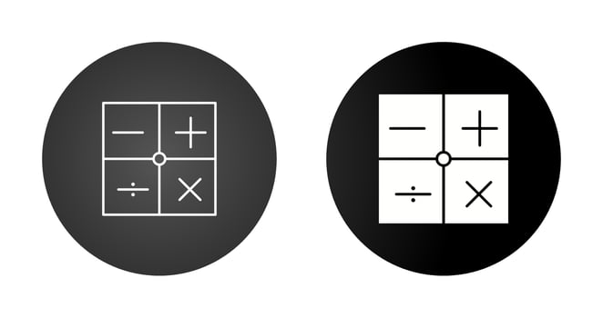 Math Symbols Vector Icon