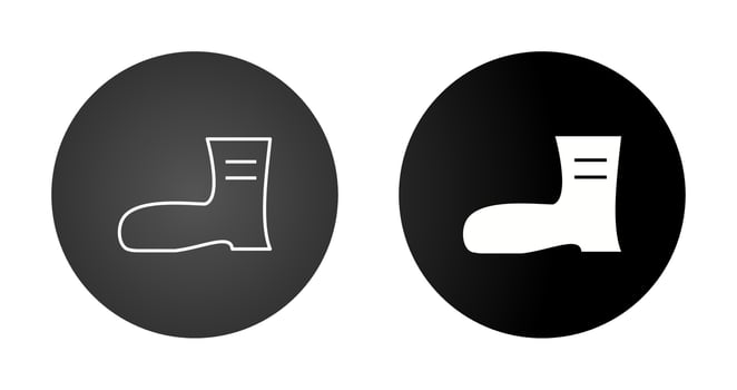 Construction boots Vector Icon