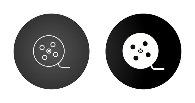 Film Reel Vector Icon