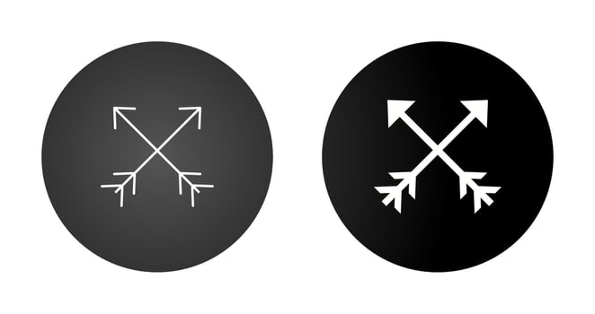 Two Arrows Vector Icon
