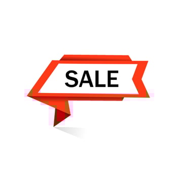 Sale Icon. Sale discount banner design promotion. Vector template.