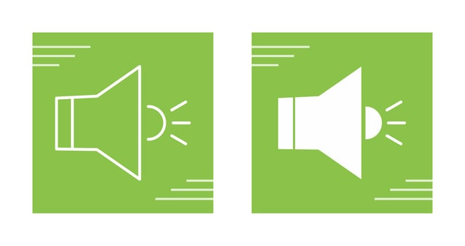 loud speaker Vector icon