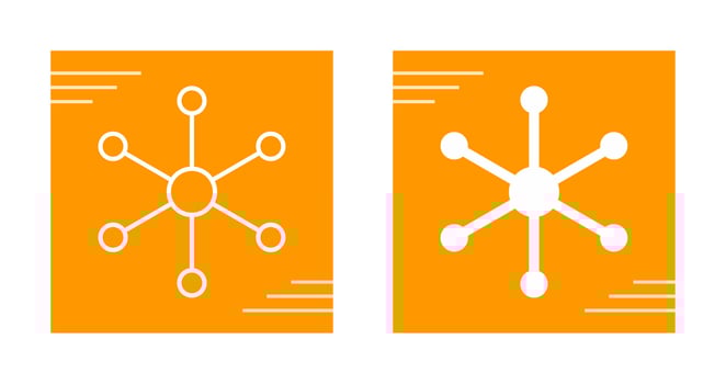 Molecular Structure Vector Icon
