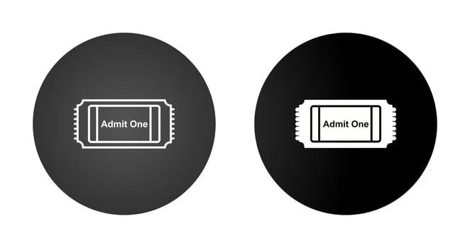 Movie Ticket Vector Icon