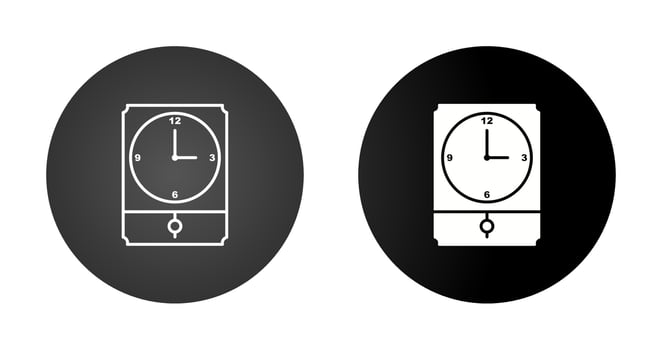 Large Clock Vector Icon