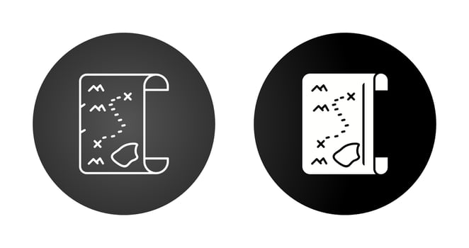 Pirate Map Vector Icon