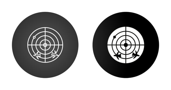 Radar Screen Vector Icon
