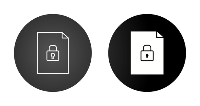 Secure Document Vector Icon