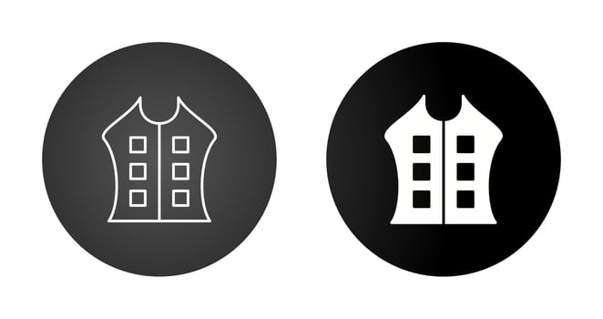 Bullet Proof Vest Vector Icon