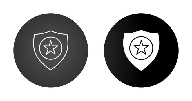 Police Badge Vector Icon