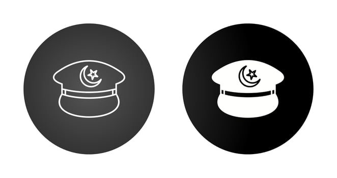 Military Hat Vector Icon