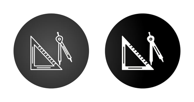 Set Square Vector Icon