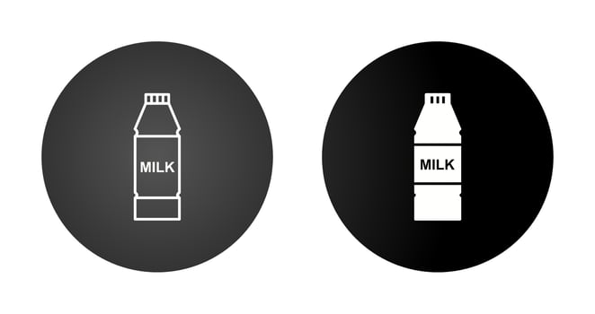 Milk Bottle Vector Icon