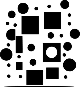 Abstract, Black and White Vector illustration