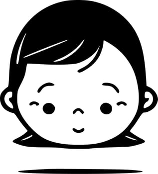 Baby, Minimalist and Simple Silhouette - Vector illustration