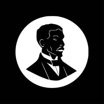 Black History - Minimalist and Flat Logo - Vector illustration