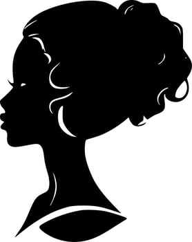 Black women, Minimalist and Simple Silhouette - Vector illustration