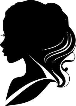 Black Women, Minimalist and Simple Silhouette - Vector illustration