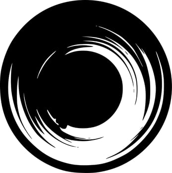 Circle, Minimalist and Simple Silhouette - Vector illustration