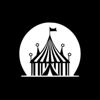 Circus, Minimalist and Simple Silhouette - Vector illustration