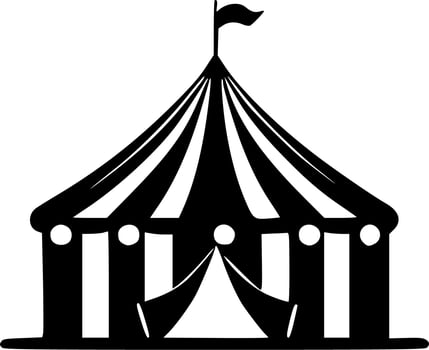 Circus - Minimalist and Flat Logo - Vector illustration