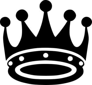 Crown - Minimalist and Flat Logo - Vector illustration