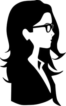 Girl Boss - Minimalist and Flat Logo - Vector illustration