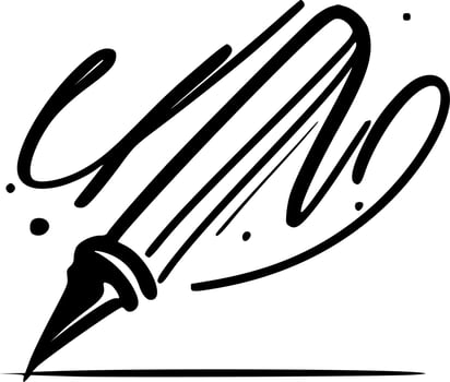 Handwriting - Minimalist and Flat Logo - Vector illustration