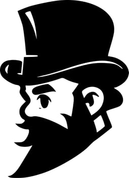 Irish - Black and White Isolated Icon - Vector illustration