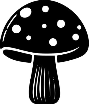 Mushroom, Minimalist and Simple Silhouette - Vector illustration