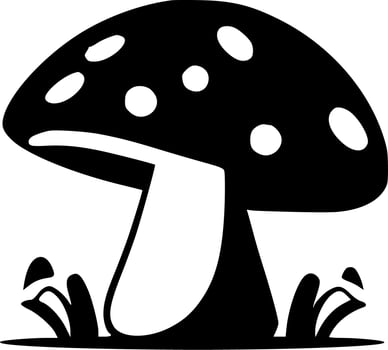 Mushrooms - Minimalist and Flat Logo - Vector illustration