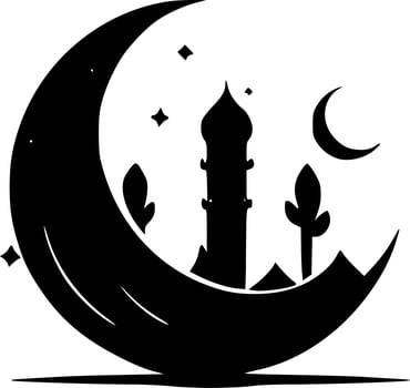 Ramadan - Minimalist and Flat Logo - Vector illustration