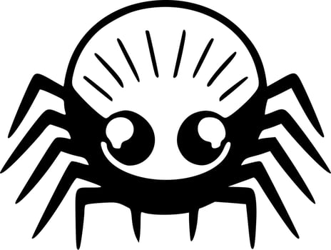 Spider, Minimalist and Simple Silhouette - Vector illustration