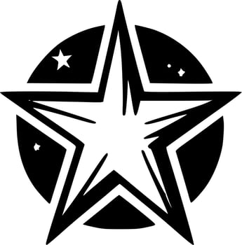 Star - Minimalist and Flat Logo - Vector illustration