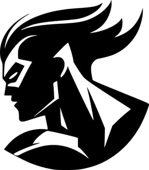 Superhero, Minimalist and Simple Silhouette - Vector illustration