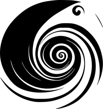 Swirls - Minimalist and Flat Logo - Vector illustration