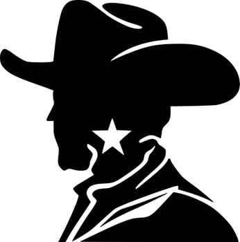Texas, Minimalist and Simple Silhouette - Vector illustration